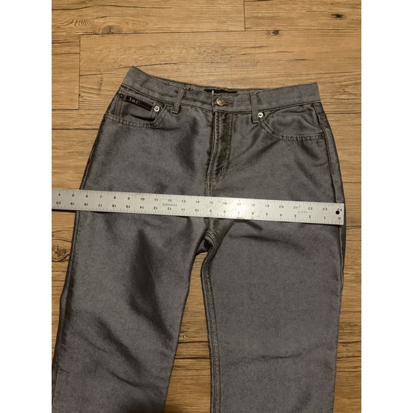 Vintage LEI Jeans Womens 9 juniors Metallic Dark Wash Denim Y2k Bootcut NEW 182 - Picture 7 of 9